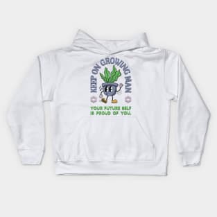 Keep On Growing Man Kids Hoodie